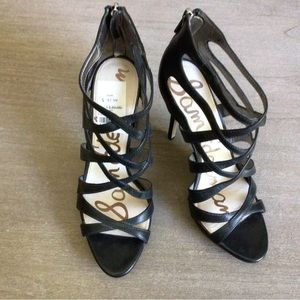 Strappy  heeled sandals.